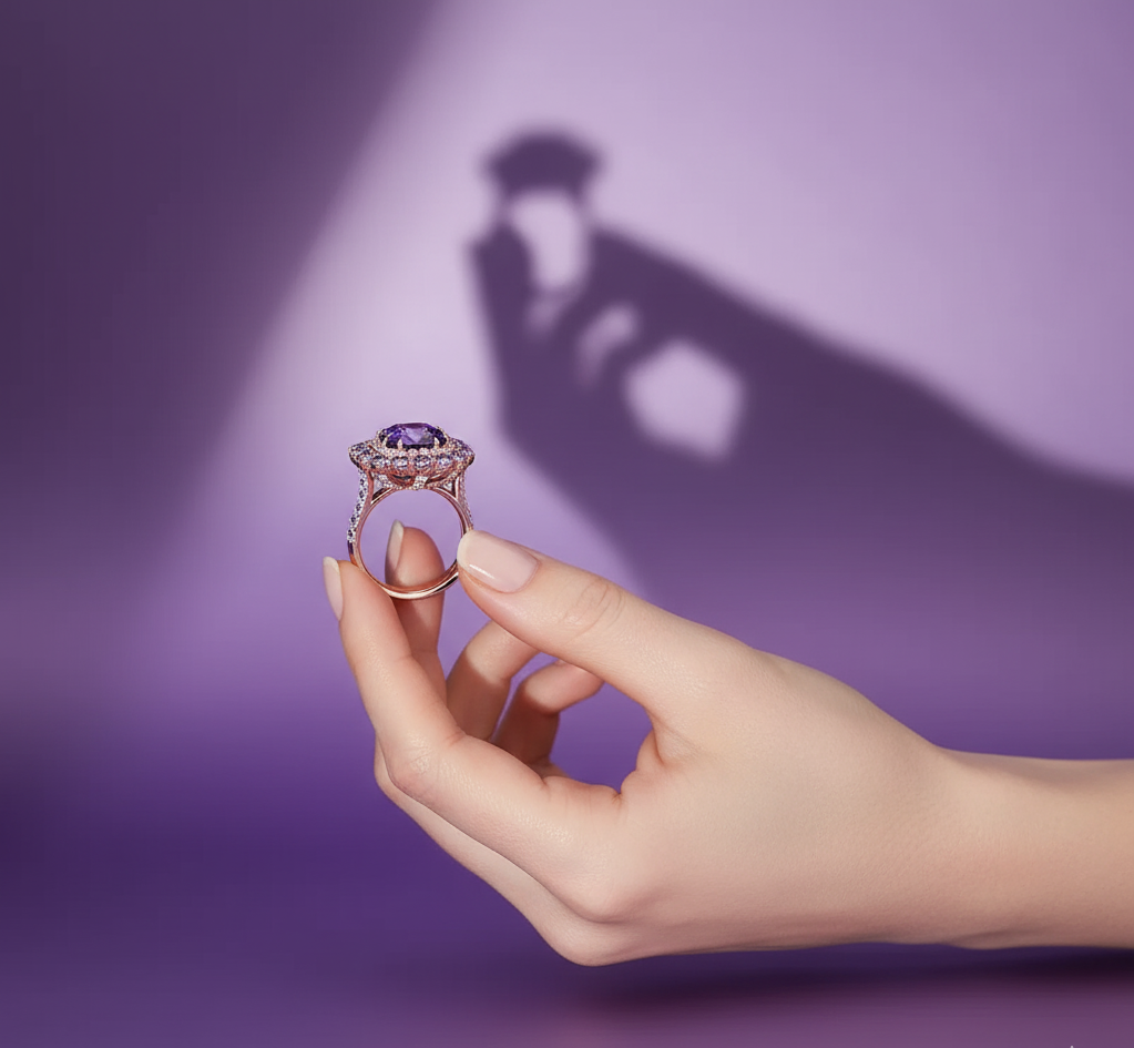 "Violet Vibrance"🔮 Signature Ring By Ziara