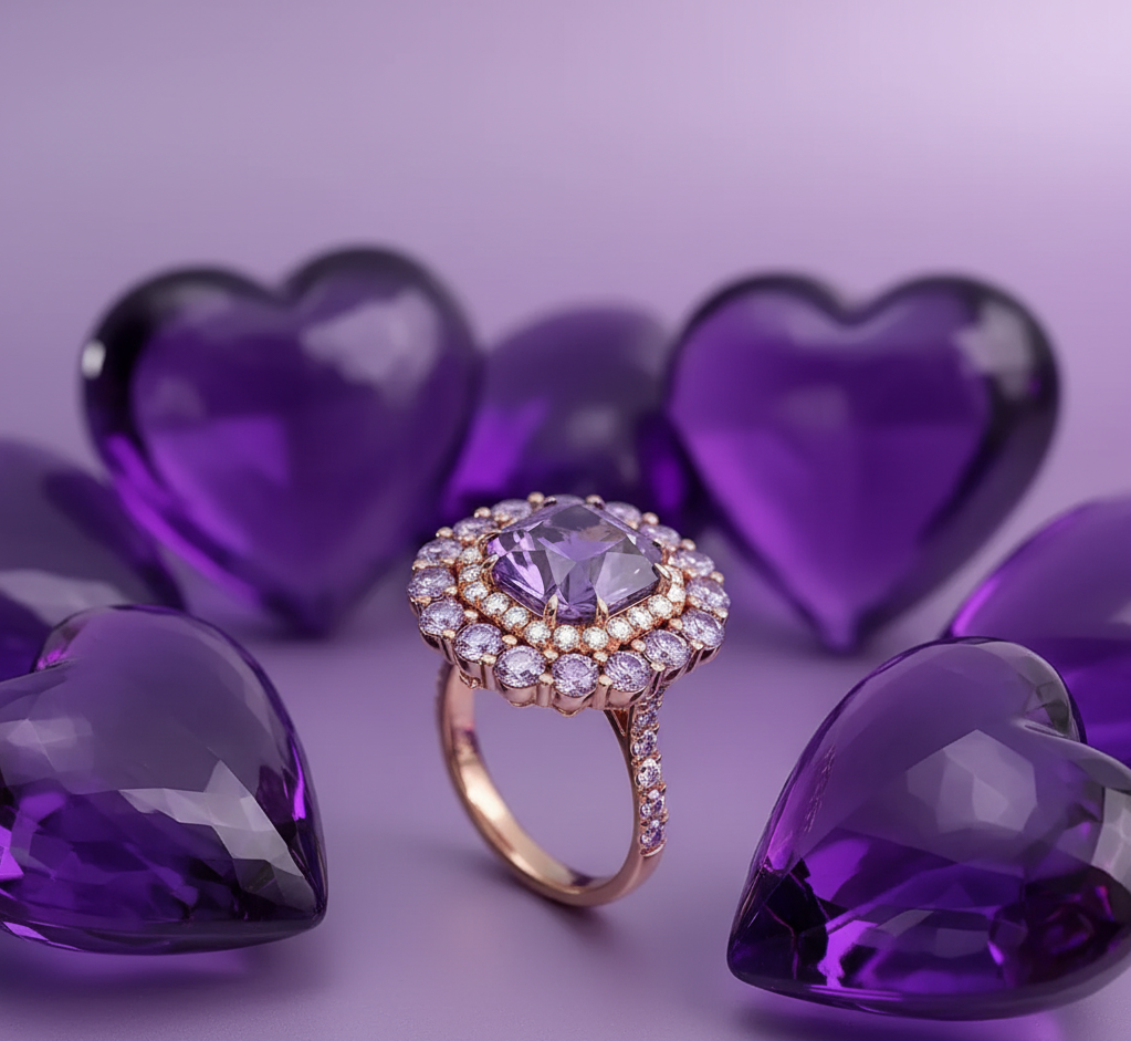 "Violet Vibrance"🔮 Signature Ring By Ziara
