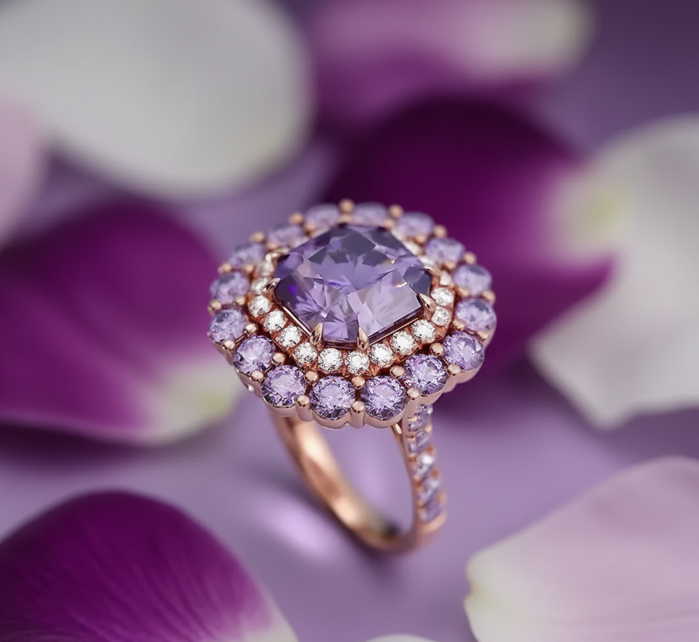 "Violet Vibrance"🔮 Signature Ring By Ziara