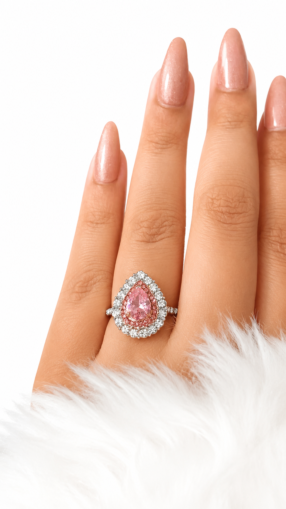 Rose Radiance Droplet Ring | Buy 1 Get 1 Free