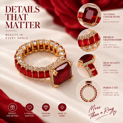 Heart of Fire Ruby Ring | Buy 1 Get 1 Free