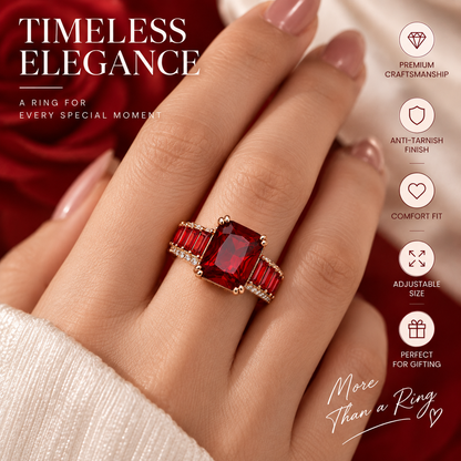 Heart of Fire Ruby Ring | Buy 1 Get 1 Free