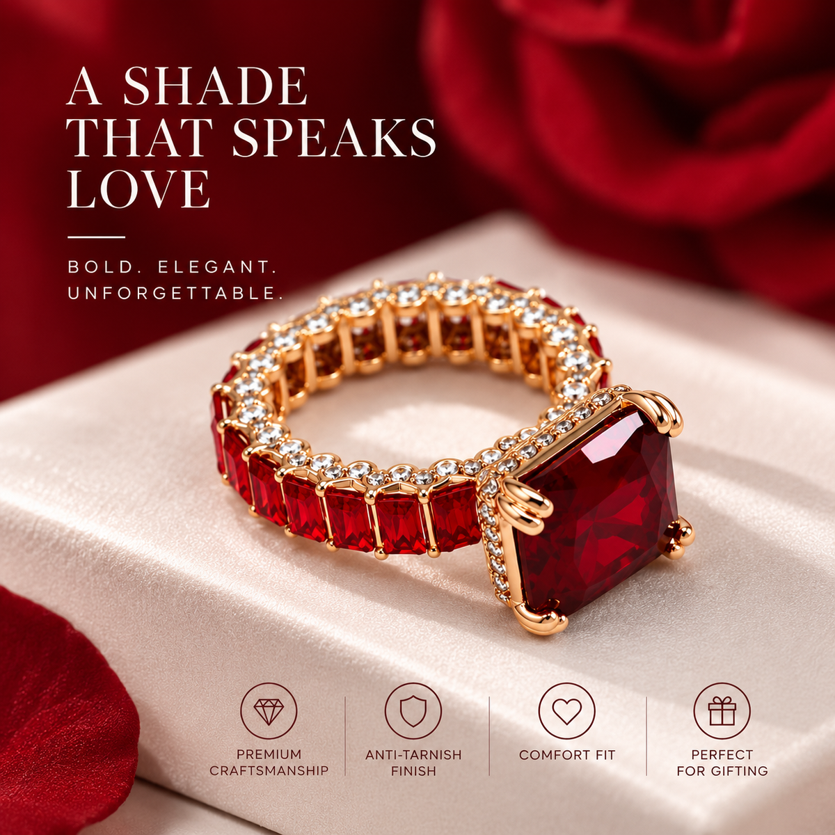 Heart of Fire Ruby Ring | Buy 1 Get 1 Free