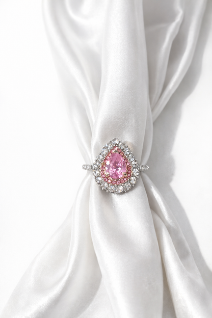 Rose Radiance Droplet Ring | Buy 1 Get 1 Free