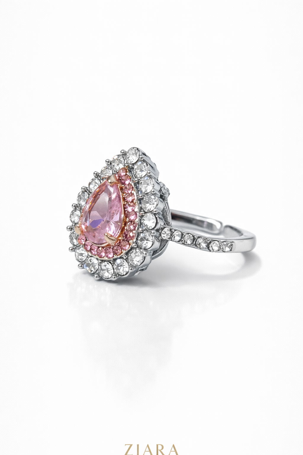 Rose Radiance Droplet Ring | Buy 1 Get 1 Free