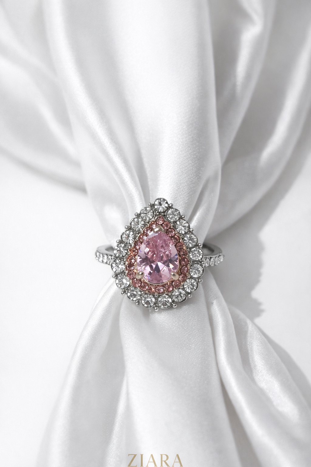 Rose Radiance Droplet Ring | Buy 1 Get 1 Free