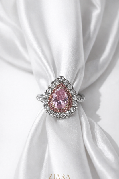 Rose Radiance Droplet Ring | Buy 1 Get 1 Free