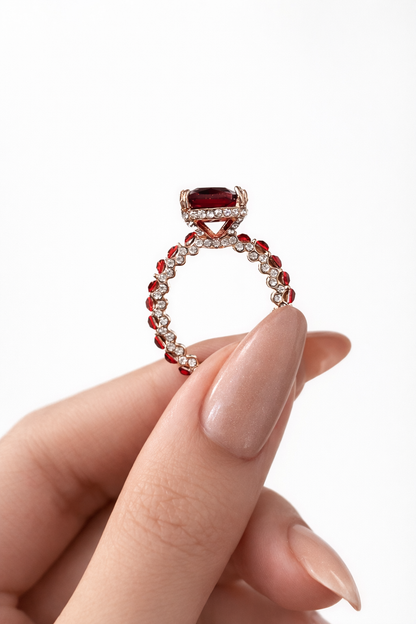 Heart of Fire Ruby Ring | Buy 1 Get 1 Free