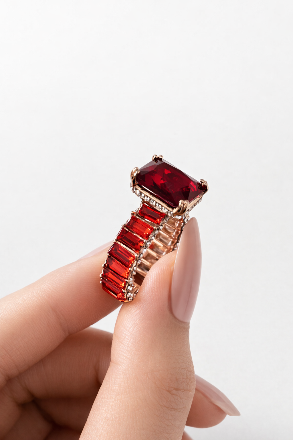"Heart of Fire"❤️‍🔥Royal Ruby Ring by Ziara
