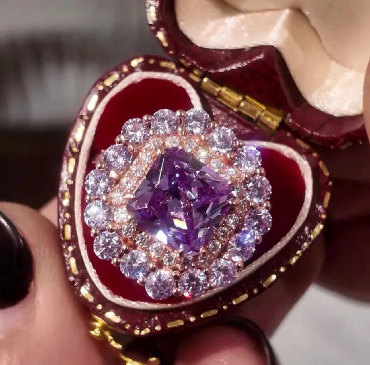 "Violet Vibrance"🔮 Signature Ring By Ziara