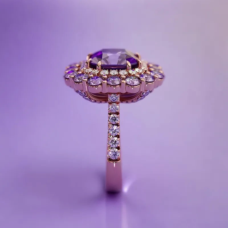 "Violet Vibrance"🔮 Signature Ring By Ziara