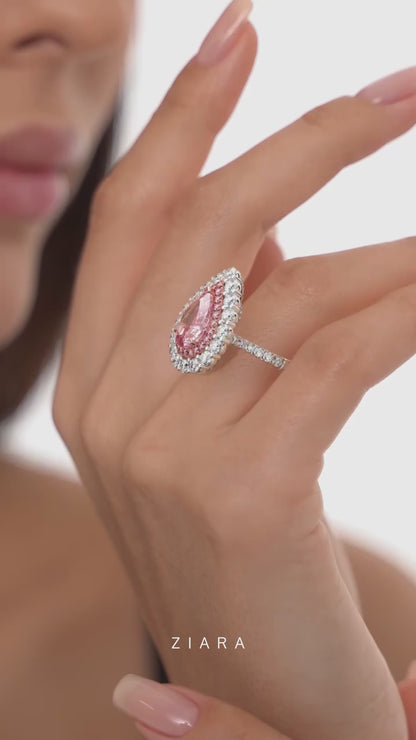Rose Radiance Droplet Ring | Buy 1 Get 1 Free