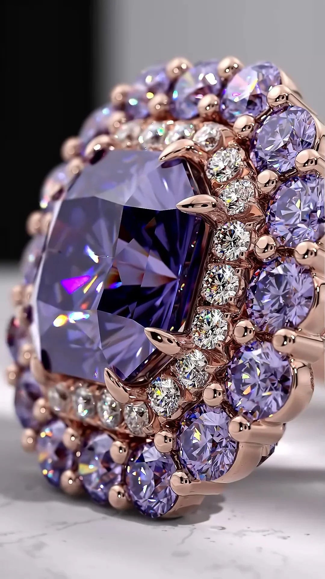 "Violet Vibrance"🔮 Signature Ring By Ziara